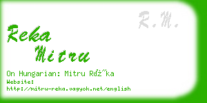reka mitru business card